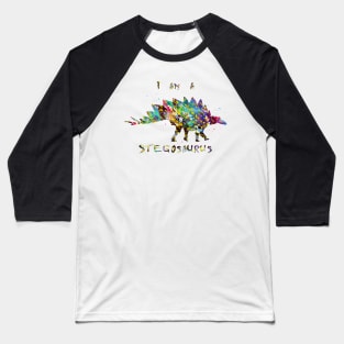 Stegosaurus Baseball T-Shirt